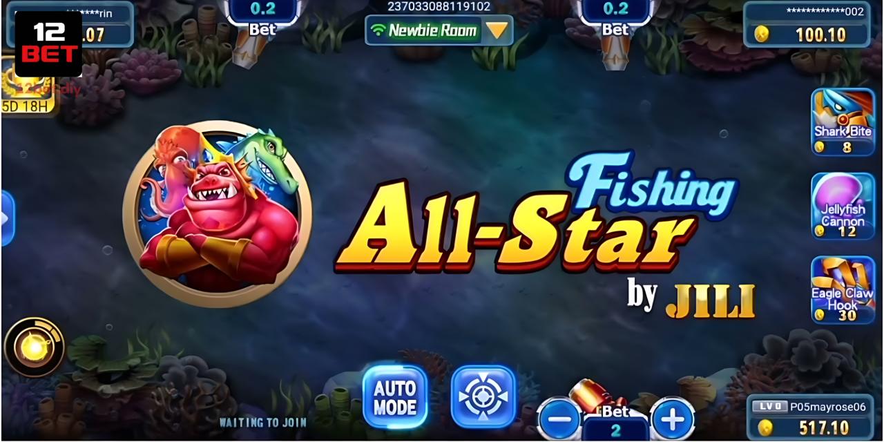 Làm quen với 3 phòng cược dành cho người chơi tại All Star Fishing